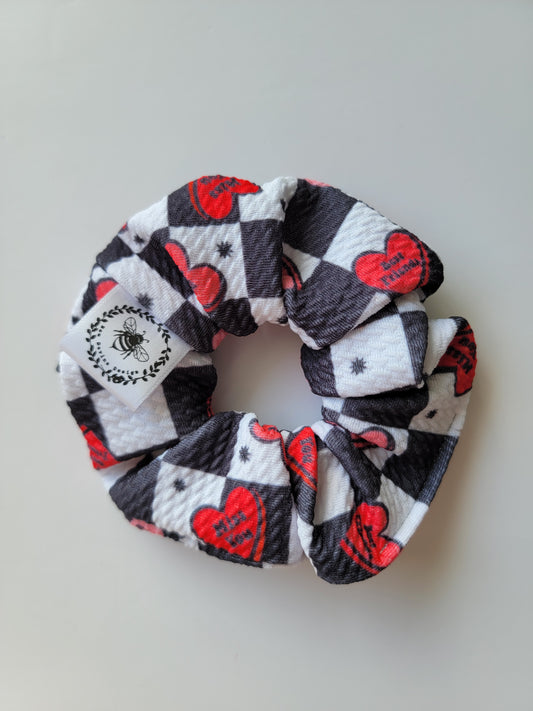 Checkered Love scrunchies