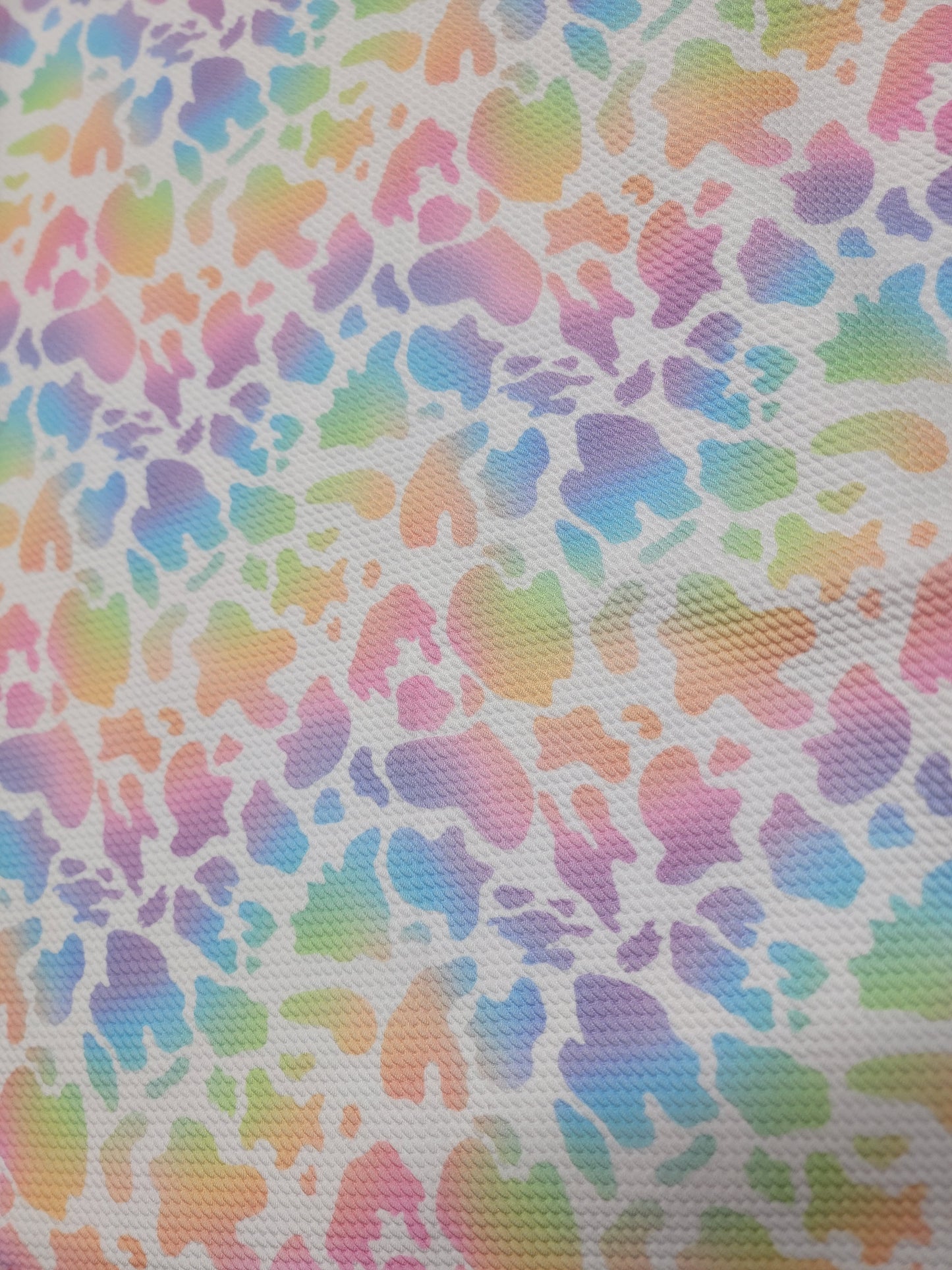 Rainbow Moo scrunchie